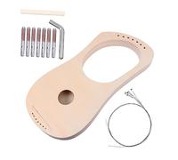 Abaodam Kit de Bricolaje para Arpa de 7 Cuerdas Material de Madera Instrumento Musical Hecho a Mano para Niños y Actividades Creativas