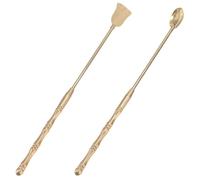 Abaodam Kit de Herramientas Cuchara y Pala para Incienso de Cobre Accesorios Fáciles de Usar y Limpiar para Quemador de Incienso en Templos y Ceremonias