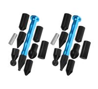 Abaodam Kit para Sacar Abolladuras Coche 2 Juegos Martillo y Cabezales Intercambiables, Herramienta para Reparación de Carrocería sin Pintura, Color Azul, para Automóviles y Motocicletas