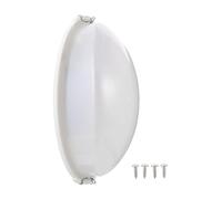 Abaodam Lámpara Antiexplosiva Antivaho para Sauna y Baño de Vapor 220v 3w | Plástico Blanco Portalámparas Cerámico, Montaje Seguro, Cambio Rápido de Bombilla y Tornillos Incluidos
