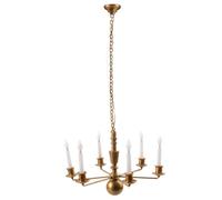 Abaodam Lámpara Colgante Miniatura Dorada Blanca, Accesorio Decoración Micropaisaje para Casas de Muñecas, Luz Decorativa de Mesa DIY, Modelo Realista para Ambientación y Manualidades