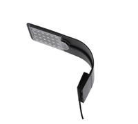Abaodam Lámpara LED para Acuario Luz Azul Blanca Clip Resistente al Agua Iluminación para Peceras y Acuarios Luz Marina para Acuáticas Compatible Negro
