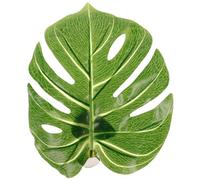 Abaodam Lazos de Cortina Hoja de Monstera de Plástico Verde Alto Realismo, Clips para Cortinas Creativos y Versátiles para Dormitorios y Decoración del Hogar