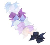 Abaodam Lazos Pelo de Perro Medianos con Clip Metálico, 8 Piezas de Lazos de Cinta Multicolor para Perros Medianos y Grandes, Accesorios Cabello de Mascotas para Uso Diario y Eventos