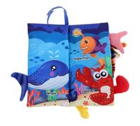 Abaodam Libro De Tela Suave Textura Para Bebés Recién Nacidos Temática Oceánica Libro De Baño Para Bebés Juguete Entretenido