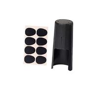 Abaodam Ligadura Para Saxofón Alto Negro Con Boquilla y Almohadillas Estándar, Accesorios Para Saxofón Alto, Tamaño, Protección Para Caña, Juego Para Músico De Viento