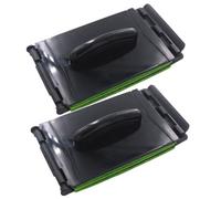 Abaodam Limpiador de Cuerdas para Guitarra de Plástico Verde 2 Piezas, Herramienta para Minimizar Desgaste y Preservar Tono Brillante en Cuerdas y Diapasón