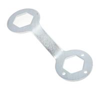 Abaodam Llave de Mano para Lavadora Automática de Acero Doble Extremo 36/38mm para Desmontaje de Tuercas Herramienta Fácil de Almacenar Color Plata Color Aleatorio