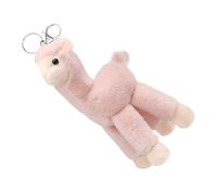 Abaodam Llavero Colgante de Alpaca Rosa Multifuncional en Aleación de Zinc, Adorno Decorativo para Bolso y Llavero, Juguete Alpaca Suave y Duradero para Uso Diario