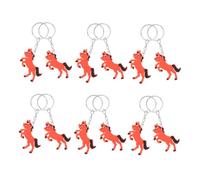 Abaodam llavero de animales divertido fiesta tema collar colgante de llavero de caballo titular del monedero encanto colgante mochila bolsa joyería colgante de polivinilo