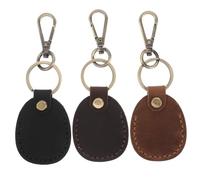 Abaodam Llavero Porta Tarjetas de PU Retro 3 Piezas, Tarjetero Pequeño para Mujer con Diseño Vintage, Estuche para Tarjetas y Llaves NFC, Adecuado para Uso en Comunidades y Oficinas