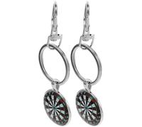 Abaodam Llaveros Retro Creativos de Dardos Vintage 2 Piezas, Colgantes Decorativos de Aleación Plateada para Llaves y Mochila, Accesorios Duraderos para Regalos