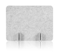 Abaodam Mampara Acústica para Escritorio 40x30 Cm Panel de Privacidad de Fieltro Gris Claro Divisor de Escritorio para Aulas y Oficinas Protector de Mesa para Estudiantes