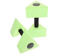 Abaodam Mancuernas de Agua Portátiles para Ejercicios Acuáticos, 2 Unidades, Eva Triangular Color Verde, Equipo de Fitness en Piscina, Entrenamiento de Natación y Rehabilitación