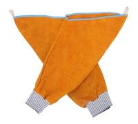 Abaodam Mangas de Cuero Vacuno Resistentes al Calor para Soldador, Protector de Brazo Anti-chispas, Manga de Trabajo Extra Gruesa para Protección Industrial, Uso en Color Color Aleatorio