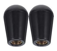 Abaodam Manija de Grifo de Cerveza de Plástico Negro, Juego de 2 Piezas para Barril y Kegerator, Mango Reutilizable para Grifos de Cerveza en Bares, Restaurantes y Uso Doméstico