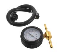 Abaodam Manómetro Mecánico Doble Presión Combustible y Aceite Adaptador Conexión Rápida, Kit de Prueba de Presión para Sistemas de Gasolina, Herramienta Automotriz Compatible para Coches