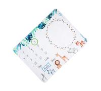 Abaodam Manta de Franela para Recién Nacido 120X100 CM Juego de 3 Piezas 2 Marcos Manta de Crecimiento para Fotos Conmemorativas y Fondo para Fotografías de Ñiño