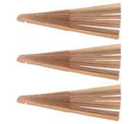 Abaodam Marco de Abanico Plegable de Bambú Hecho a Mano, 3 Piezas, Estilo Japonés Tradicional, Portátil y Preciso para Manualidades y Fiestas