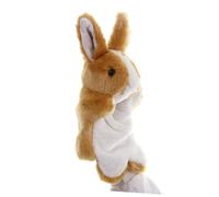 Abaodam Marioneta de Mano de Peluche de Conejo Marrón, Juguete Interactivo, Títere Narrador de Cuentos, Accesorio para Juegos de rol y Actividades de Imaginación