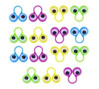 Abaodam Marionetas de Dedo Multicolores 15 Piezas Anillos Ojos para Jugar Dedos Juguetes Educativos para Fiestas Teatro Narración Cuentos Color Aleatorio Color Aleatorio