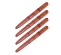 Abaodam Masajeador Manual de Madera 4 Varillas para Puntos Gatillo y Acupresión en Pies y Cuerpo Uso en Yoga y Spa