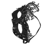 Abaodam Máscara de Encaje para Mujer Media Cara con Tira Elástica Accesorio Elegante para Carnaval y Fiesta de Halloween Diseño Duradero y Cómodo para Mascarada