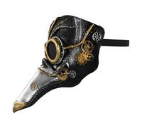 Abaodam Máscara de Peste Negra Steampunk con para Adulto Accesorio Gótico para Disfraces Medievales para Fiestas de Halloween Cosplay y Eventos de Mascarada