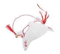 Abaodam Máscara Japonesa de Plástico Blanco para Disfraz de Halloween Diseño Único de Pequeño Animal, Fácil de Combinar para Fiestas y Celebraciones