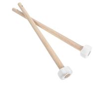 Abaodam Mazos de Gong de Percusión de Madera, 2 Unidades, Tamaño Pequeño, Accesorios para Instrumentos de Percusión, Martillos para Gong Mango de Lino y Algodón, Uso en Batería y Tambores