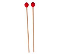Abaodam Mazos de Xilófono y Marimba para Teclado, Cabezas Rojas Intermedias, 2 Piezas, Accesorios de Percusión para Instrumentos Musicales, Palillos Duraderos y Ecológicos para Práctica
