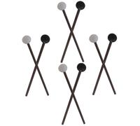 Abaodam Mazos para de Lengua con Mango de Madera Y Punta de Goma para Educación Musical de Niños Y Niñas