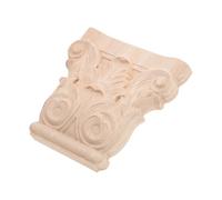 Abaodam Ménsula Decorativa de Madera Tallada Estilo Romano 10x10x2 Cm para Decoración de Pared, Aplique de Gabinete, Moldura Decorativa para Muebles y Hogar