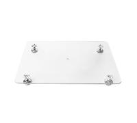 Abaodam Mesa de Nivelación para Resina Epoxi Superficie Estable y Equilibrada, Plataforma de Acrílico Blanco Adecuado para Espacios de Trabajo