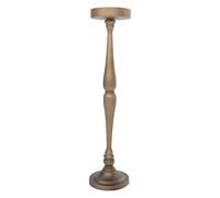 Abaodam Mesa Redonda Pequeña de Hierro con Borde Antiderrames y Base Pesada, Mesa Auxiliar Vintage para Dormitorio o Sala de Estar