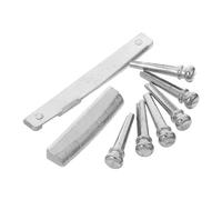 Abaodam Metálicas para Guitarra Acústica y Folk Puente y Cejuela con Clavijas de Retención Instalación Precisa y Mejora Acústica para Claridad y Afinación Estable