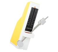 Abaodam Metrónomo Mecánico Profesional Para Instrumento Musical, Color Amarillo, Uso Para Piano, Guitarra, Violín y Batería, Accesorio Preciso Para Exámenes y Práctica Musical