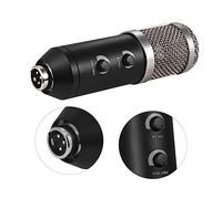 Abaodam Micrófono De Condensador para Transmisión y Podcast con Soporte De Rack Ajuste De Ángulo Adaptador De Tornillo Estándar