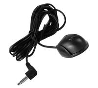 Abaodam Micrófono Externo para Coche con Cable Estéreo Compacto para Radio Automóvil Fácil Instalación Diseño Portátil y Transmisión Estable