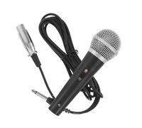 Abaodam Micrófono vocal de mano con cable con cable, micrófono dinámico duradero para karaoke, hablar en público y conferencias, captura de sonido enfocada que reduce el ruido de fondo, cable incluido