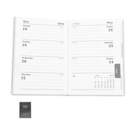 Abaodam Mini Agenda de Bolsillo A7 2026 con Calendario Semanal y Mensual