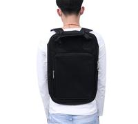 Abaodam Mochila para Baquetas de Batería Negra Gruesa, 12 Pares, Bolsa Portátil de Almacenamiento Ganchos para Tom de Suelo, Accesorio para Instrumentos de Percusión, Resistente