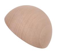 Abaodam Molde de Cerámica de Madera, Molde de Media Esfera para Cuencos y Platos, Madera de Cerezo Chino, 4 Pulgadas, Caqui, Desmoldeo Fácil, Soporte para Arcilla, para Principiantes