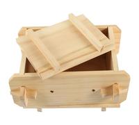 Abaodam Molde de Madera para Hacer Tofu Casero Molde Práctico de 16x12x9 Cm Herramienta para Prensar y Fabricar Cuajada y Portátil para Cocina Doméstica
