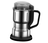 Abaodam Molinillo Eléctrico de Café para Uso Doméstico en Acero Inoxidable Plata Función Multifuncional y Molienda Fina Adecuado para Actividades al Aire Libre