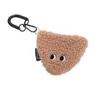 Abaodam Monedero De Peluche Bonito para Mujer Forma De Bola De Arroz Monedero Pequeño con Cremallera Llavero De Peluche Escuela o Salida