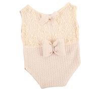 Abaodam Mono De Color Sólido Mameluco De Encaje De Niña Mono Mameluco Trajes De Mono Girl Clothing Mameluco Infantil Outfits for Girls Bebita Elastano Envuelto En Tela Recién Nacido