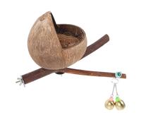 Abaodam Nido De Pájaros con Percha Coco Natural Casa para Pájaros para Interior y Exterior Resistente y Duradera