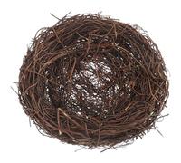 Abaodam Nido para Agapornis y Canarios Mano Ratán Natural Refugio Seguro para Cría y Descanso de Pájaros Pequeños Decoración Rústica para Jaulas y Jardines