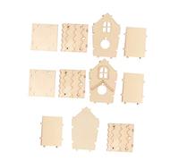 Abaodam Nidos de Pájaro de Madera DIY para Caja de Cría de Aves sin Pintura Ecológica, 4 Piezas Pequeñas para Decoración y Manualidades, Uso Interior y Exterior, Adecuado para Niños